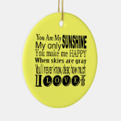 私の日光の服装およびギフトです セラミックオーナメント (右)