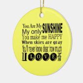 私の日光の服装およびギフトです セラミックオーナメント (左)