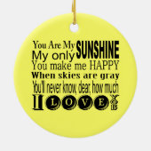 私の日光の服装およびギフトです セラミックオーナメント (裏面)