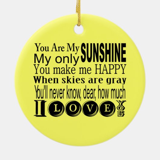 私の日光の服装およびギフトです セラミックオーナメント (裏面)