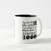 私の日光の服装およびギフトです ツートーンマグカップ (正面右)