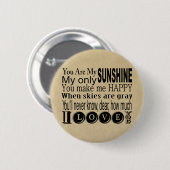 私の日光の服装およびギフトです 缶バッジ (正面&裏面)