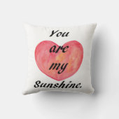 私の日光の装飾用クッションのハートの芸術のクッションです クッション (裏面)