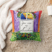 私の日光私のFollowだけ月の芸術です クッション (ブランケット)