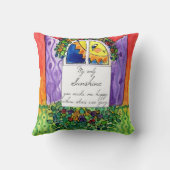 私の日光私のFollowだけ月の芸術です クッション (裏面)