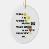 私の日光-円形のオーナメントです セラミックオーナメント (右)