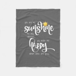 私の日光、静かに灰色です フリースブランケット