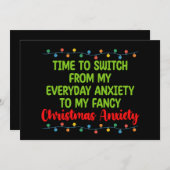 私の日常の不安から特別なものへ切り替える時間 招待状 (正面/裏面)