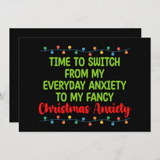 私の日常の不安から特別なものへ切り替える時間 招待状 (正面/裏面)