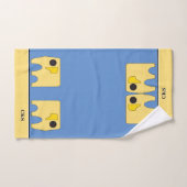 私の日当たりの良い象 – パーソナライズされた バスタオルセット (ハンドタオル)