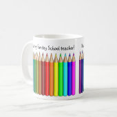 私の日曜学校の先生のマグを愛して下さい コーヒーマグカップ (正面左)