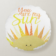 私の日曜日、月及び私の星のリバーシブルの枕です