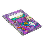 「私の日記 – 保出て!」 紫お洒落の漫画 ノートブック (右側)