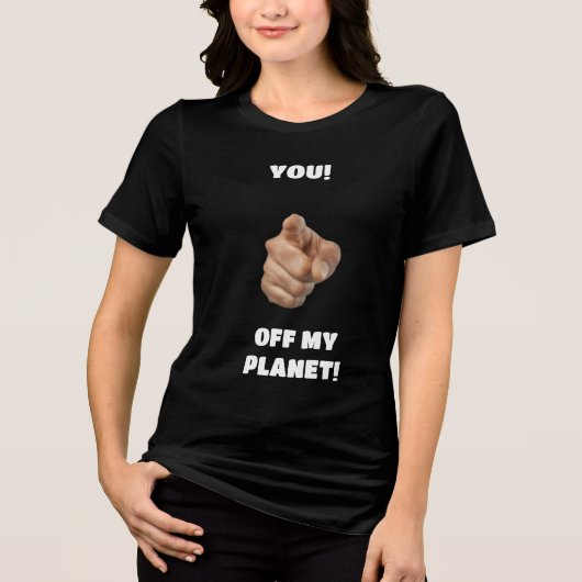 私の星から離れて トライブレンドTシャツ (正面)