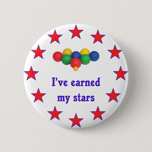 私の星にBocce球を得ました 缶バッジ (正面)