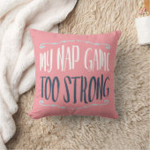 私の昼寝のゲームの余りに強くおもしろいな引用文のハートパターン クッション (ブランケット)