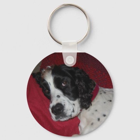 私の昼寝後…散歩に行ってもいい? キーホルダー (正面)