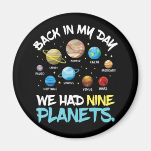 私の時代には9つの惑星系があ太陽のった マグネット