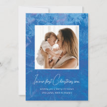 私の時代に私たちの初めてのクリスマスは雪の青をパイン