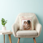 私の時代に私たちの初めてのクリスマスベージュパイン雪 クッション (椅子)