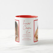 私の時代に私たちの初めてのクリスマスホリデーシーズンギフト マグカップ (中央)