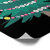 私の時代のメリークリスマスツリーオーナメント家族 ポスター (角)