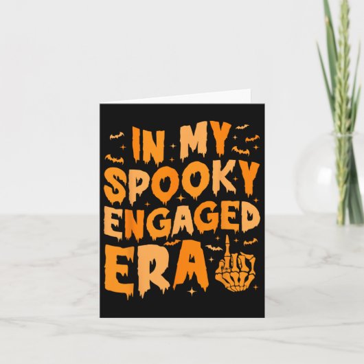 私の時代の不気味ゴシック婚約した婚約パーティで カード (正面)