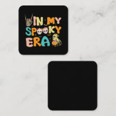 私の時代の不気味シーズン不気味ハロウィーン スクエア名刺 (正面/裏面)