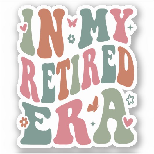 私の時代退職したに シール (正面)