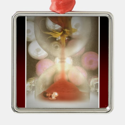 私の時間は既に遅く走っています メタルオーナメント (正面)