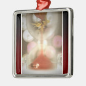 私の時間は既に遅く走っています メタルオーナメント (左)