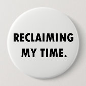 私の時間ボタンの開拓 缶バッジ (正面)