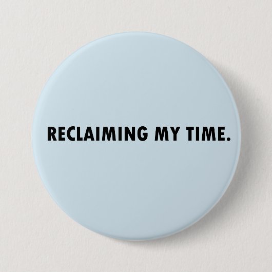 私の時間ボタンの開拓 缶バッジ (正面)