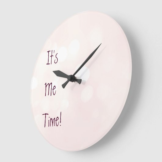 私の時間時計だ ラージ壁時計 (傾斜)