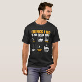 私の暇な時にやること行く魚釣り魚釣り Tシャツ (正面フル)