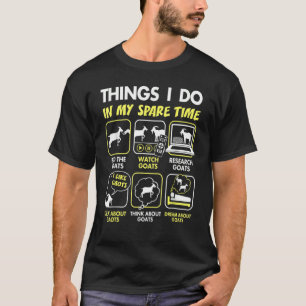 私の暇な時にヤギが行うことヤギ1 Tシャツ