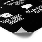 私の暇な時に行うこと鹿のおもしろい狩り ポスター (角)