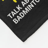 私の暇な時間で行うことバドミントン フリースブランケット (角)