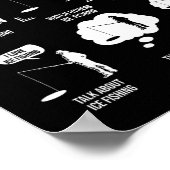 私の暇な時間で行うこと魚釣りノベルティフィッシュ ポスター (角)