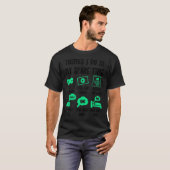 私の暇な時間で行うこと,ゲーマーVideoga Tシャツ (正面フル)