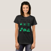 私の暇な時間で行うこと,ゲーマーVideoga Tシャツ (正面フル)