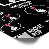 私の暇な時間で行うことKpop音楽アニメラブ ポスター (角)