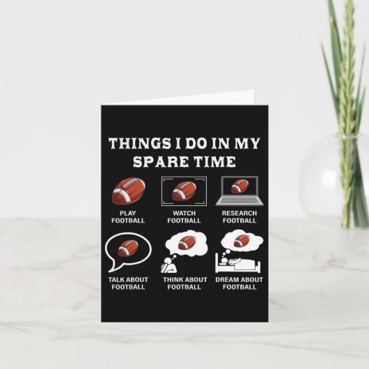 私の暇な時間にサッカーの恋人でする事おもしろい カード (正面)