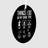 私の暇な時間に私がやることバニー・ラビット オーナメント (正面)