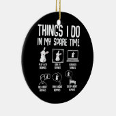 私の暇な時間に私がやることバニー・ラビット セラミックオーナメント (右)