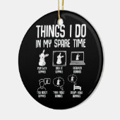 私の暇な時間に私がやることバニー・ラビット セラミックオーナメント (左)