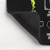 私の暇な時間に私が行うディスクゴルフの物事Frisbee男性 マウスパッド (コーナー)