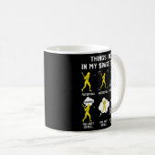 私の暇な時間に私はソフトボー遊ルの時計で行うこと コーヒーマグカップ (正面右)