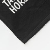 私の暇な時間に行うこと – 馬好き フリースブランケット (角)