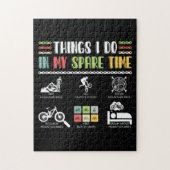 私の暇な時間に行うこと – MTBマウンテンバイク ジグソーパズル (縦)